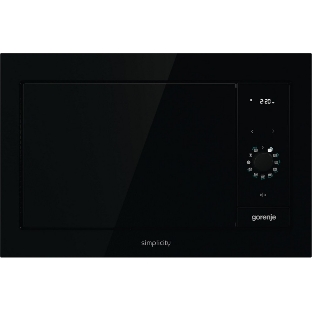 Встраиваемая микроволновая печь GORENJE BM235G1SYB черный 23 л, 900 Вт, переключатели - поворотный механизм/сенсор