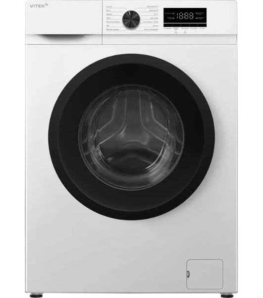 Стиральная машина Vitek VT-WSE8201 белый, загрузка фронтальная 8 кг, 1200 об/мин, класс A+++