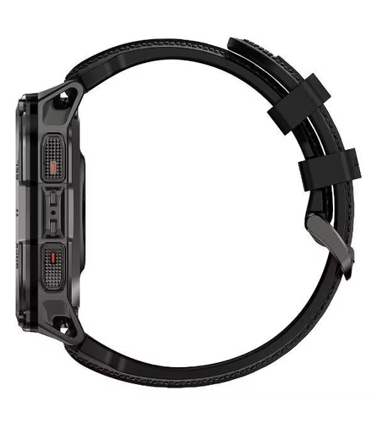 Умные часы KOSPET Tank M4, 1.96' AMOLED, Bluetooth 5.3, GPS, 10 ATM, IP69K, черный