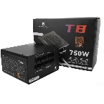 Блок питания Thermalright, 750W 80+ Bronze (ATX, 3.0, PCIe 5.0, Full modular, 1x24(20+4)pin, 2xCPU 8(4+4)pin, 4xPCIe*2 8(6+2)pin, 3xSATA3, 1x12+4pin (12VHPWR PCIe 5.0 12+4pin 600mm), 3xMOLEX4pin, Active, 120x120мм, 150x140x86mm, APFC, black), фото 1