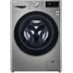Стиральная машина LG F4V5VYP2T серебристый, загрузка фронтальная 9 кг, 1400 об/мин, класс A