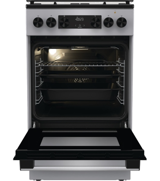 Плита Комбинированная Gorenje GK5C41SF серый (стеклянная крышка) реш.чугун