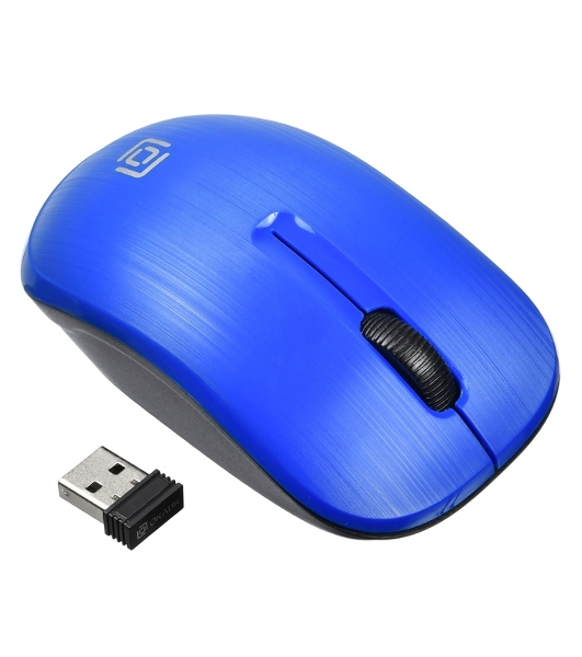 Мышь беспроводная Oklick 525MW голубой, 1000 dpi, радиоканал, USB, кнопки - 3