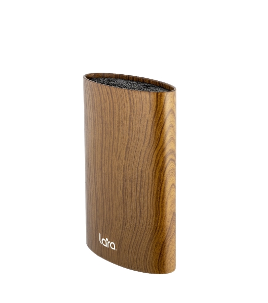 Подставка для ножей универсальная LARA LR05-101 Wood овальная Soft touch полипропилен