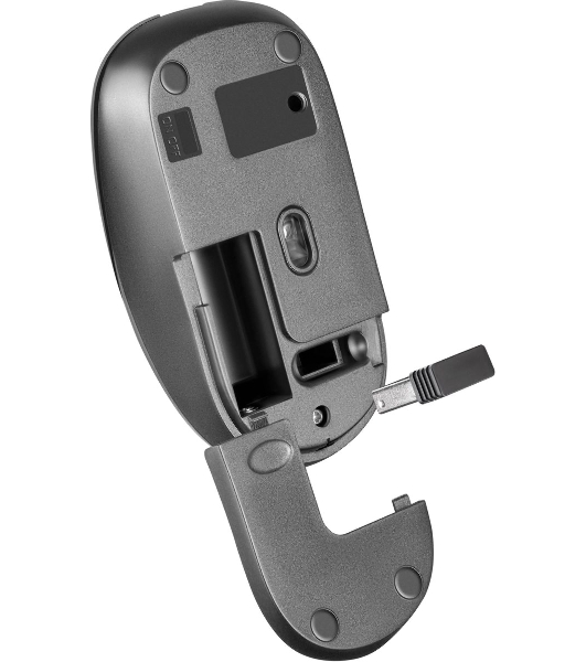 Мышь беспроводная Defender Wave MM-995 серебристый, 1600 dpi, радиоканал, USB, кнопки - 4