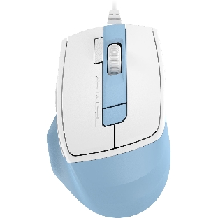 Мышь проводная A4Tech Fstyler FM45S Air голубой/белый, 2400 dpi, USB, кнопки - 7