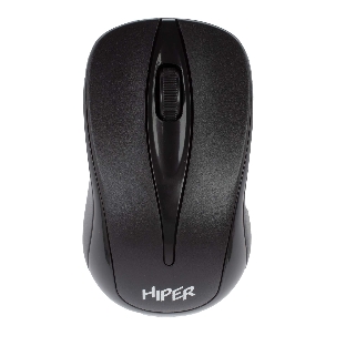 Мышь беспроводная HIPER HOMW-061 черный, 1000 dpi, радиоканал, USB, кнопки - 3