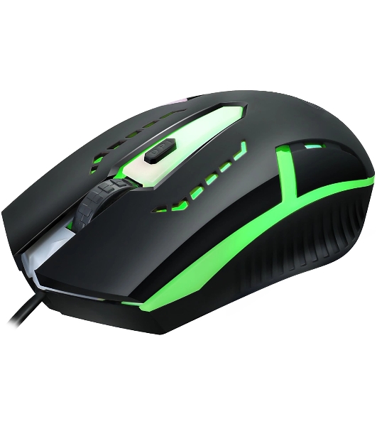 Мышь проводная Oklick 398G черный, 2400 dpi, USB, кнопки - 4