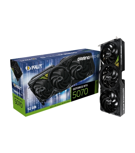 Видеокарта Palit PA-RTX 5070Ti GAMINGPRO-S 16Gb RTX 5070TI 16Gb 256bit GDDR7 2295/28000 HDMIx1 DPx3 HDCP Ret