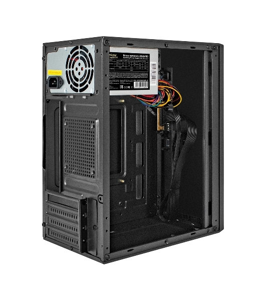 Компьютерный корпус Minitower ExeGate BAA-303U-UNS450 (mATX, БП UNS450 с вент. 12см, 2хUSB+1хUSB 3.0, HD Audio, черный)