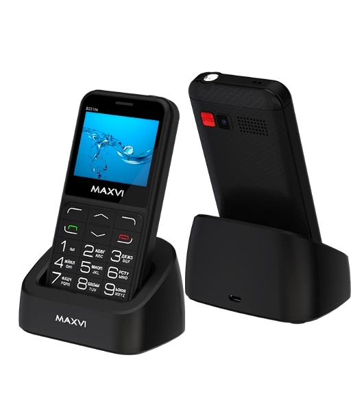 Мобильный телефон Maxvi B231ds черный