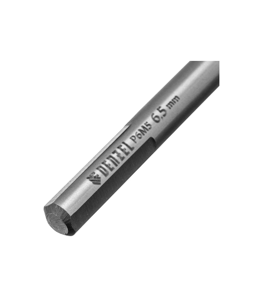 Сверло спиральное по металлу Denzel 6,5 x 93мм, Р6М5, Golden Tip, многогранная заточка