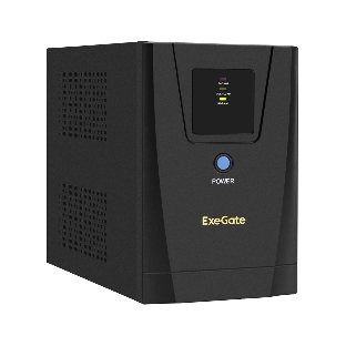 Источник бесперебойного питания ExeGate EX292801RUS SpecialPro UNB-1600.LED.AVR.2SH.3C13 1600VA/950W, LED, AVR, 2*Schuko+3*C13, съемн.кабель, металлический корпус, черный