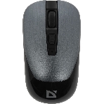 Мышь беспроводная Defender Wave MM-995 серебристый, 1600 dpi, радиоканал, USB, кнопки - 4, фото 1