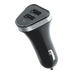 Автомобильное зарядное устройство QUMO 3A, 2 USB, 1A+2A черный, фото 1