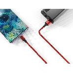 Кабель Smartbuy (iK-512-S14rb) S14 Lightning красный/черный, 3 А, 1 м, фото3