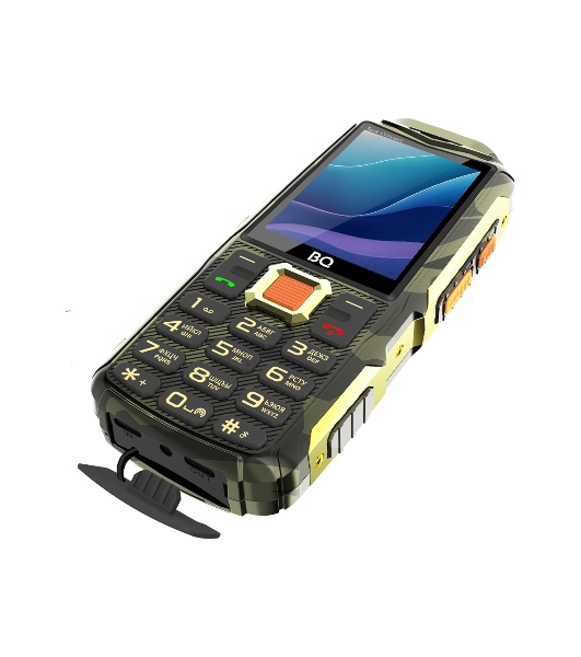Мобильный телефон BQ 2430L Tank Connect камуфляж/золотистый
