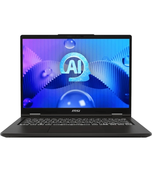 Ноутбук MSI Venture 14 AI A1MG-039XRU Core 5 125H 14' 2.8K (2880 x 1800),16:10,OLED,DDR5 16Gb (8Gbx2),512Gb SSD,Intel Arc Graphics,backlight,55.2Whr,1.7kg,1y,Dos,Solid Gray