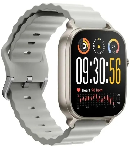 Умные часы Realme Watch 5 RMW2501, 1.97', AMOLED, Bluetooth, IP68, серебристый
