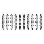 Бита двухстор. Gross PH2-PZ2х45мм, сталь S2, 10шт., фото 1