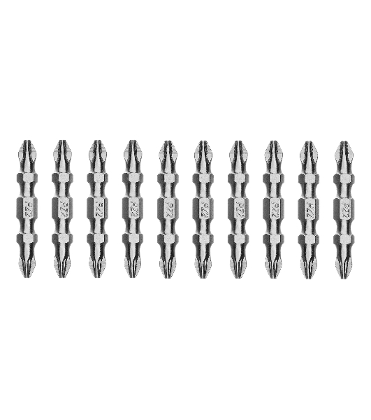 Бита двухстор. Gross PH2-PZ2х45мм, сталь S2, 10шт.