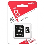 Флеш карта microSD 8Gb, Smartbuy microSDHC Class 10 (SD адаптер), фото3