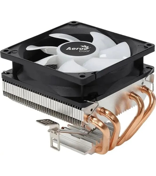 Кулер для процессора AeroCool/Formula Air Frost 4 черный, 90 мм, алюминий/медь, 1800 об/мин, 25.7 дБ, 3 pin, 125 Вт, 78 мм