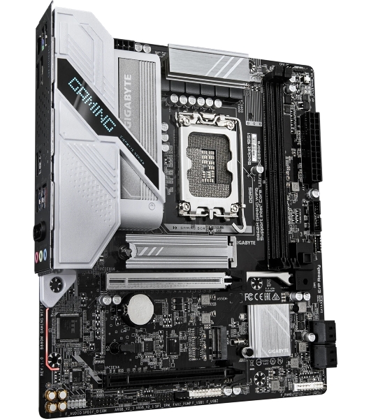 Материнская плата Gigabyte B860M GAMING WIFI6, LGA 1851, Intel B860, 2xDDR5, 4xSATA, 2xM.2, 1xPCIe 5.0 x16, 1xPCIe 4.0 x16, 1xHDMI, 1xDP, 1x2.5Gb LAN, Wi-Fi 6, Bluetooth 5.3, 3xUSB-A 5Gbps, 3xUSB-A 2.0, 1xPS/2, 3x3.5 мм, 7.1, mATX