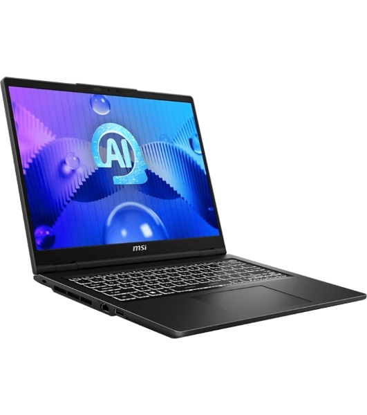 Ноутбук MSI Venture 14 AI A1MG-039XRU Core 5 125H 14' 2.8K (2880 x 1800),16:10,OLED,DDR5 16Gb (8Gbx2),512Gb SSD,Intel Arc Graphics,backlight,55.2Whr,1.7kg,1y,Dos,Solid Gray