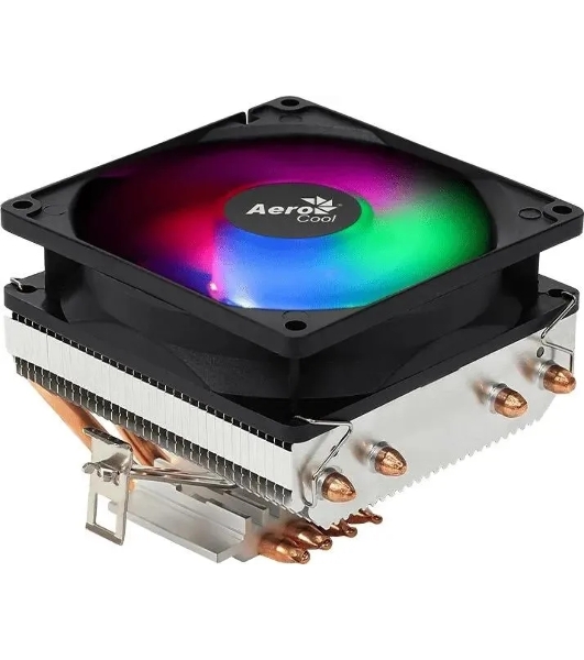 Кулер для процессора AeroCool/Formula Air Frost 4 черный, 90 мм, алюминий/медь, 1800 об/мин, 25.7 дБ, 3 pin, 125 Вт, 78 мм