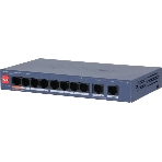 Коммутатор Dahua DH-CS4010-8ET2GT-60, 2×1 Гбит/с, управляемый, фото 1