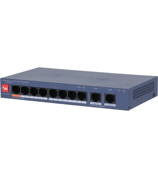 Коммутатор Dahua DH-CS4010-8ET2GT-60, 2×1 Гбит/с, управляемый