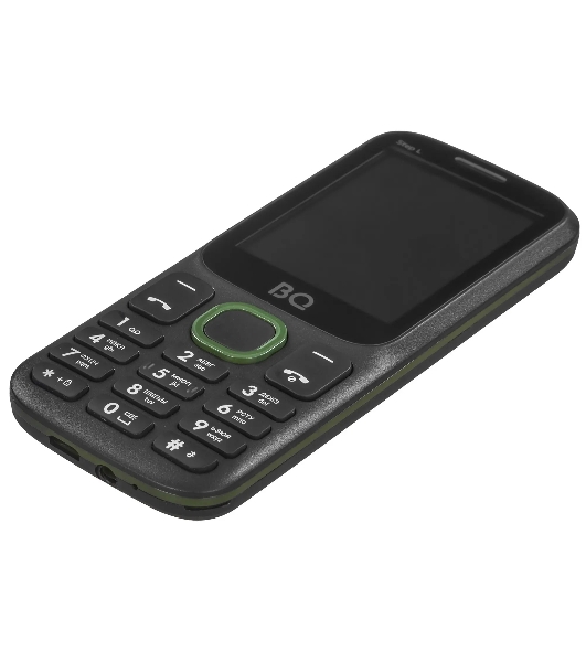 Мобильный телефон BQ 2440 Step L+ черный/зеленый