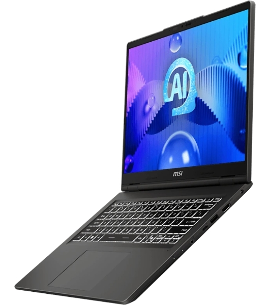 Ноутбук MSI Venture 14 AI A1MG-039XRU Core 5 125H 14' 2.8K (2880 x 1800),16:10,OLED,DDR5 16Gb (8Gbx2),512Gb SSD,Intel Arc Graphics,backlight,55.2Whr,1.7kg,1y,Dos,Solid Gray