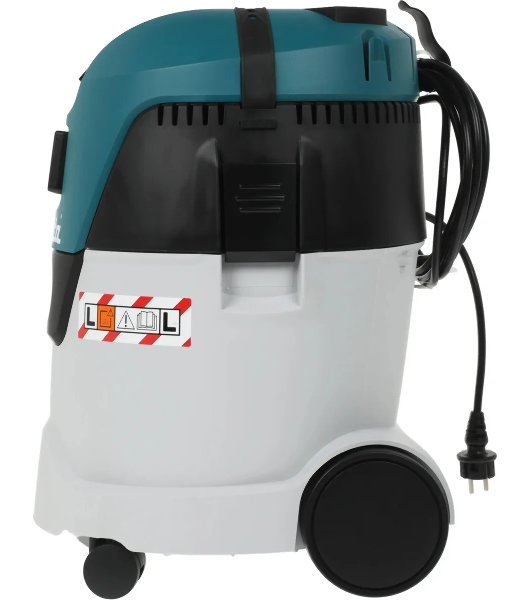 Строительный пылесос Makita VC2512L серый, 1000 Вт, уборка сухая/влажная, пылесборник мешок/контейнер, 25 л