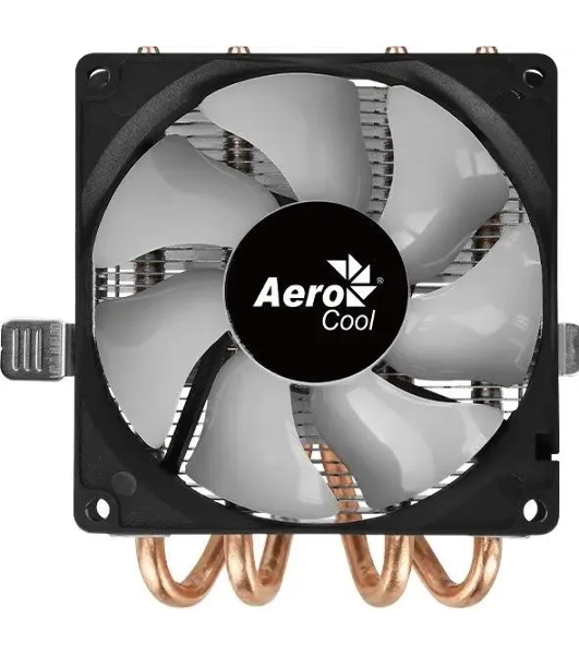 Кулер для процессора AeroCool/Formula Air Frost 4 черный, 90 мм, алюминий/медь, 1800 об/мин, 25.7 дБ, 3 pin, 125 Вт, 78 мм