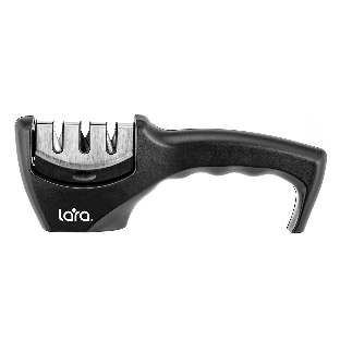 Ножеточка LARA LR05-03 съемный блок, 3 точильных полотна, пластик ABS