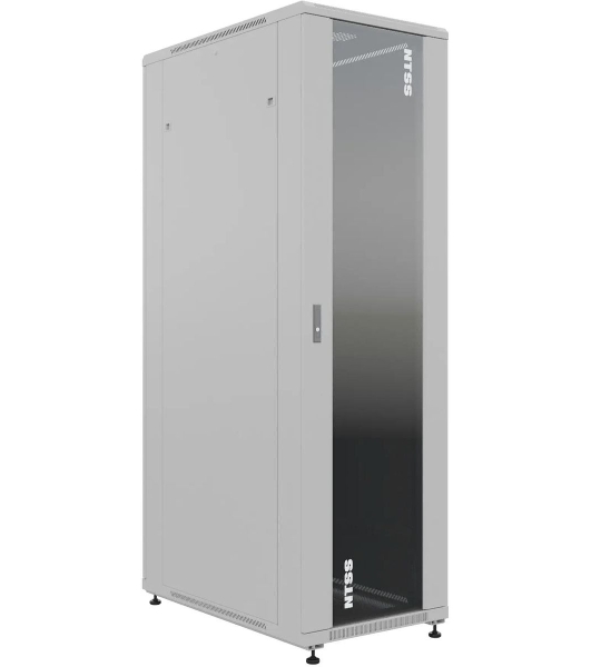 Шкаф серверный NTSS Премиум (NTSS-R22U60100GS) напольный 22U 600x1000мм пер.дв.стекл металл 900кг серый IP20 сталь