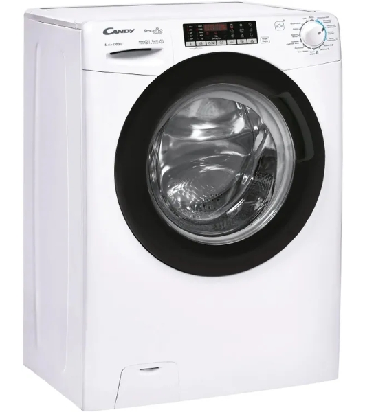 Стиральная машина Candy Smart Pro Inverter CSOW43 646TWMB-07 белый, загрузка фронтальная 6 кг, 1300 об/мин, класс B