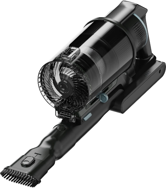 Пылесос вертикальный Vitek VT-CLS06ULTRA серый стальной/серебристый, питание от аккумулятора, 485 Вт, уборка сухая, пылесборник 0.5 л