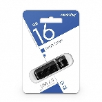 Флешка USB Smartbuy Quartz Black (SB16GbQZ-K), 16Gb, USB 2.0, R/W 25/15, черный, фото 1