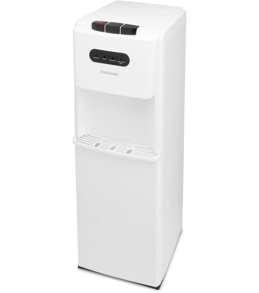 Кулер для воды Starwind SW-1012CW, нижняя загрузка, нагрев 95 °С, охлаждение 4 °С, белый