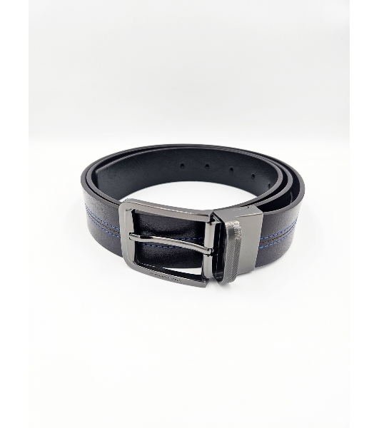 Ремень мужской Piquadro Blue Square CU6742B2/MON 125х3.5 см коричневый/черный натур.кожа