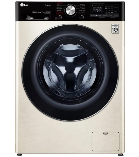 Стиральная машина LG F2V5HS9B бежевый, загрузка фронтальная 7 кг, 1200 об/мин, класс: А