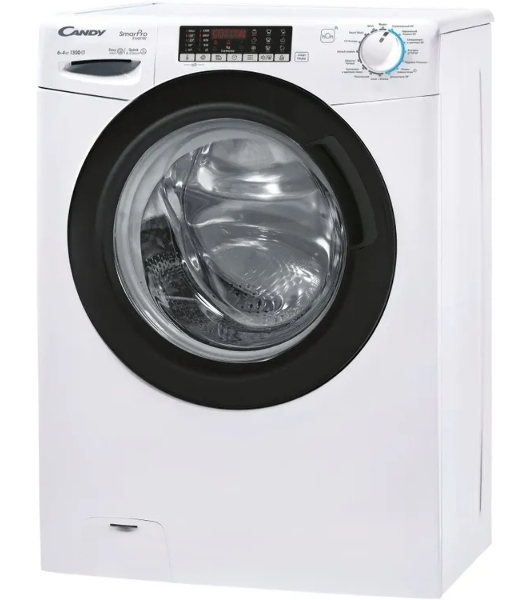Стиральная машина Candy Smart Pro Inverter CSOW43 646TWMB-07 белый, загрузка фронтальная 6 кг, 1300 об/мин, класс B