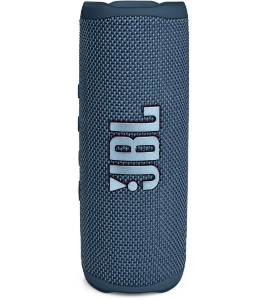 Портативная акустика JBL Flip 6 синий, Bluetooth 5.1, время воспроизведения 12 ч, емкость аккумулятора 4800 mAh, время заряда 2,5 ч, синий