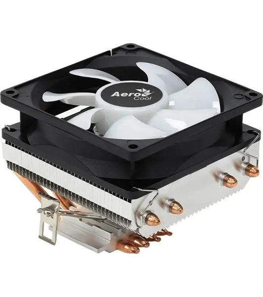 Кулер для процессора AeroCool/Formula Air Frost 4 черный, 90 мм, алюминий/медь, 1800 об/мин, 25.7 дБ, 3 pin, 125 Вт, 78 мм