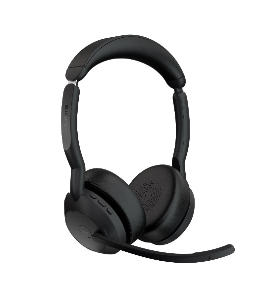Гарнитура Jabra Evolve2 55 чёрный, беспроводная, Bluetooth, до 18 ч + стойка