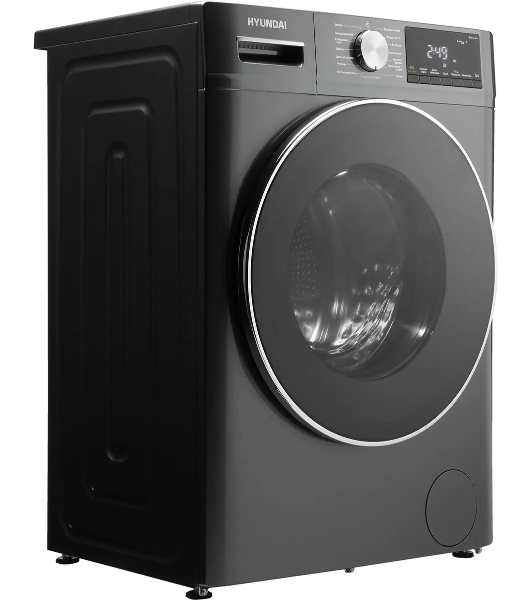 Стиральная машина Hyundai WFD8401 темно-серый, загрузка фронтальная 8кг, 1400 об/мин., класс: B