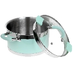 Кастрюля Lara LR02-542 MINT 20x11см, 3,3 л, носик, индукционное дно, крышка с бортом, полипропилен, силикон, нержавеющая сталь, фото5
